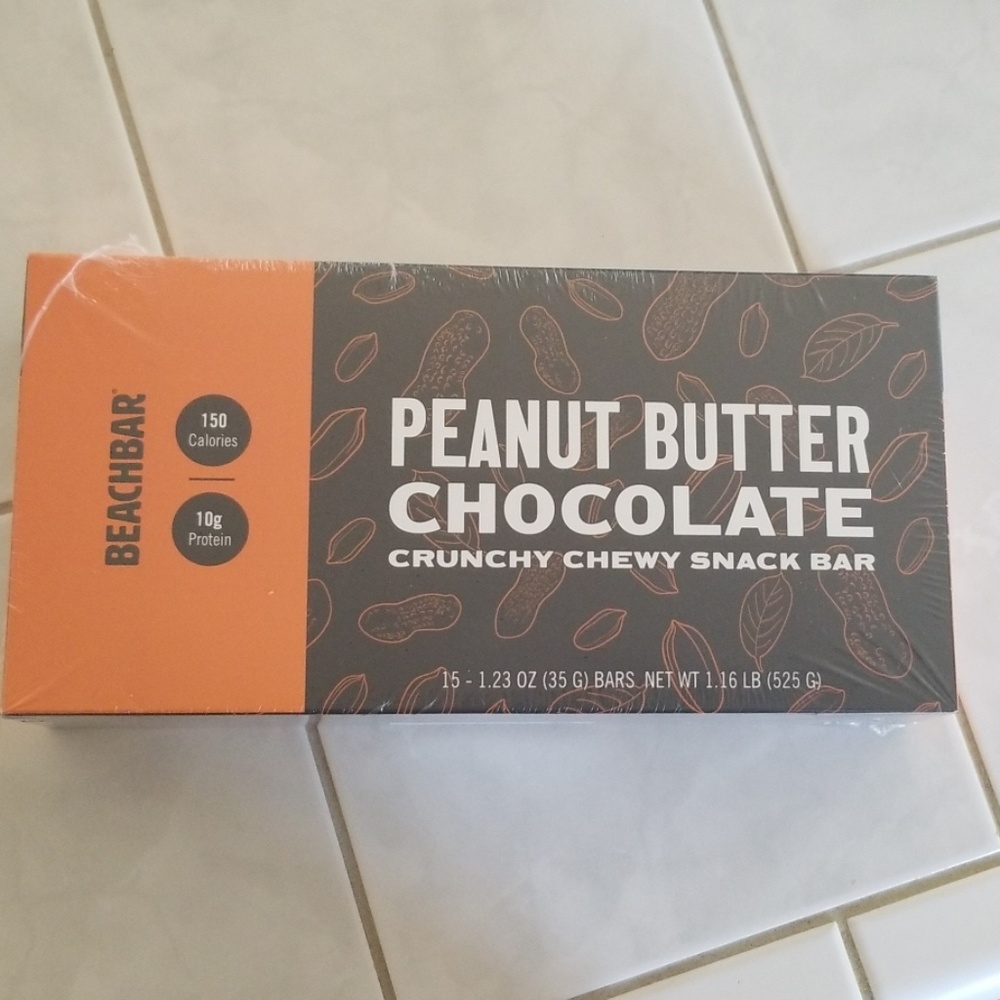 Chocolate peanut butter beach bars